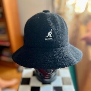 Kangol Classic Black Bucket Hat